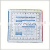 Kearing Chiese Aviation Protractor With Full Specification 140*140*3mm Size Navgation Protractor For Pilots # KPP-3 thumbnail-1