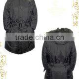 Padded Fur Hoody Long Jacket for Women thumbnail-1