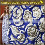 Shaoxing Textile Hot Sales! Poly/ctn Jacqaurd Fabric,garments Fabric,ladies' Wearing Fabric 230gsm Jacquard Materials thumbnail-1