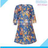 2015 New MaxNegio A-line Loose Wol Printed 100% Polyester Online Lace Dress thumbnail-1