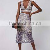 New Arrival Long Skirt Lady Cord Lace Pencil Skirt With High Waist Split See Through Clothes thumbnail-5