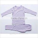 2017 New Models Kids Pajamas Set Custom Logo Night Shirts In Plain Colour thumbnail-1