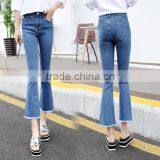 Zm40636b Women New Fashion Jeans Ninth Pants Ladies Summer Bell-bottoms Trousers thumbnail-4