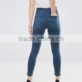 Latest Design Super Skinny Jeans Pants Women Tall Waist Jeans Trousers thumbnail-2