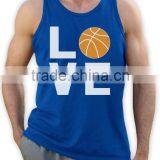 Mens 95% Polyester 5% Spandex Printing Sport Tank Top thumbnail-1