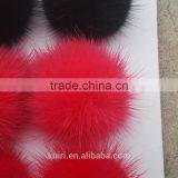 2016 New Design Pom Pom Fur Balls Genuine 8cm Real Rabbit Colorful Mink Fur Ball Pom thumbnail-4