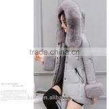 Womens Down Jackets 2016 Duck Down Jacket Women Warm Down Parka Big Real Fur Collar Feather Jacket Female Winter Down Coat thumbnail-1