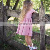 Classic Peter Pen Collar Mustard Linen Girl Child Dress Doild Kid Dress thumbnail-6