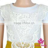 HYB143 Lovebaby Wholesale Hot Summer Lace & Cotton Rompers Pierced Pattern Girls Rompers Baby Summer Romper thumbnail-4