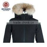 the Wholesale Customized Down Coat With Fur Hood thumbnail-3