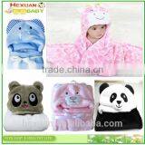 Lovely Custom Animal Shape Coral Fleece or Cotton Baby Hooded Bath Towel thumbnail-2