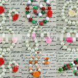 Boutique Ivory Pearl Bead CHUNKY NECKLACE and BRACELET SET Wholesale thumbnail-1