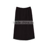 2017 OEM Spring Black Half-perspective Elastic Pleated Mini Skirt thumbnail-6