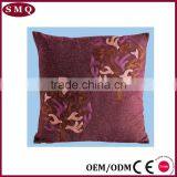 Indian Flower Embroidery Design Linen Cushion Cover Fabric thumbnail-2