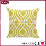 Canvas Cotton Throw Pillows Cover for Couch Set of 4 Lemon Yellow Accent Pattern 18 X 18-inch thumbnail-2