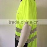 Mens Contrast High Visibility Safety Segmented Tapes EN ISO 20471 Workwear Reflective Polo Shirt thumbnail-3