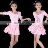 Colorfulworldstore Child Girls/Ladies Latin Salsa Cha Cha Tango Ballroom Dance Dress -Over All Dress in 3sets-Blue thumbnail-1