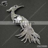 Crystal Bright ShinyRhinestone Brooches Phoenix Design for Wedding Dress Clothing thumbnail-1