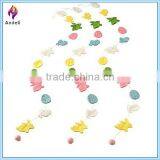 Festive Wool Felt Easter Bunting Banner Flags Garlands thumbnail-1