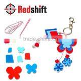 Make Your Own DIY Felt Jewelry Felt Keychain Butterfly thumbnail-3