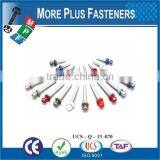 Made in Taiwan Flat Head Undercut TEK Screws # 3 Point Roofing Screws Self Drilling Screws for All Metal Prevailing thumbnail-4