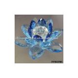 Crystal Blue Lotus Candle Holders