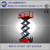 Self-propelled hydraulic scissor lift platform for decoration