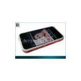 High Quality Tpu, Silicon Original Bumper For Iphone 4 With Metal Button OEM / ODM thumbnail-1