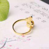 Neffly Nature 7mm Yellow Beeswax Ring Match S925 Kgold Plated Inlaid DiamondYC34280210 thumbnail-2