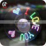New Design Chargeable Mini Table Fan With Led Message thumbnail-5