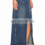 New Fashion Jean Long Jean Skirt thumbnail-3