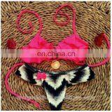 Three Layer Pink Sexy Women Bikini Set Trendy Swimsuit Swimwear thumbnail-1