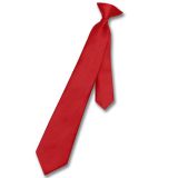 Red Stwill Mens Jacquard Neckties Boys Extra Long