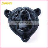 Custom Vintage Cast Iron Wall Mounted Grizzly Bear Teeth Bite Bottle Opener thumbnail-3