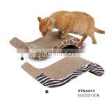 Cat Toy Corrugated Cardboard Cat Scratcher Pad With Catnip thumbnail-1