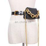 TWOTWINSTYLE Fashion Belt For Women Elegant Patchwork Packages Girdle Chain PU Leather Casual thumbnail-1