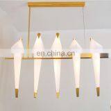 Новый дизайн. Простой белый подвеска-люстра в виде бумажного журавля с птицей thumbnail-3