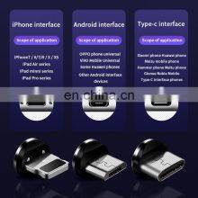 Shenzhen Data Line Newest 2020 Golden Sky Colorful Nylon 1M Micro Usb Type-C Ios Cable 3 In1 Fast Charge Cellphone Data Line thumbnail-4