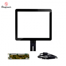 6H tempered glass 15 inch industrial Multitouch ILITEK EETI waterproof usb touch screen capacitive