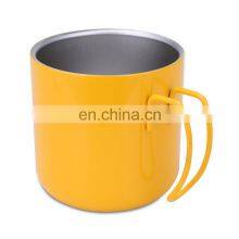 Classic 350ml Coffee Mug Double Wall Vacuum Insulated Stainless Steel Tumbler Cups With Handle thumbnail-3