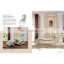 French Royal Style Bedroom Furniture Elegant Victoria Carved Bed Solid Wood Classic Wooden Bed Set thumbnail-5