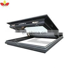 Aluminum Electric Skylight Top Hung Opening Angle 90 Degrees Roof Skylight thumbnail-2