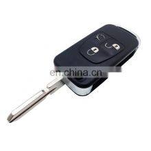 3 Buttons Flip Folding Remote Smart Car Key Fob Shell Cover Case For Mercedes Benz thumbnail-3
