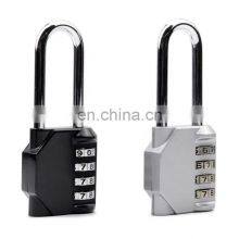 Amazon Hot Seller 4 Digit Zinc Alloy Long Shackle Password Combination Locks Luggages Door Safety Pad Lock thumbnail-2