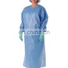Blue Disposable Isolation Gown PP 25gsm Polypropylene Lab Gowns Knit Cuffs Long Sleeves Cpe Isolation Gown thumbnail-2