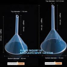 Factory Directly Transparent Large PP Plastic Perfume Dispensing Funnels, Factory Selling 30mm 50mm 60mm 75mm 90mm 100mm 120mm 150mm Transparent Funnel thumbnail-2