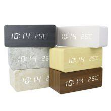 Desktop Aux Usb Connection Portable Wireless Blue Tooth BT 2 in 1 Alarm Clock Speaker thumbnail-5