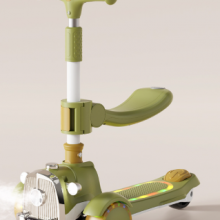 Children's Scooter, Folding Baby Scooter With Push Handle, 3-in-1 Toy Tricycle for Boys and Girls Aged 1-3-7（Wechat:13510231336） thumbnail-5