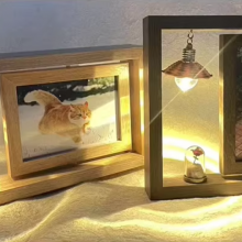 Personalized Pet Memorial Frame With LED Lamp Pet Remembrance Photo Frame for Cat Dog thumbnail-2