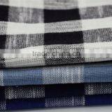 55 Linen 45 Rayon Yarn Dyed Check Fabric thumbnail-1